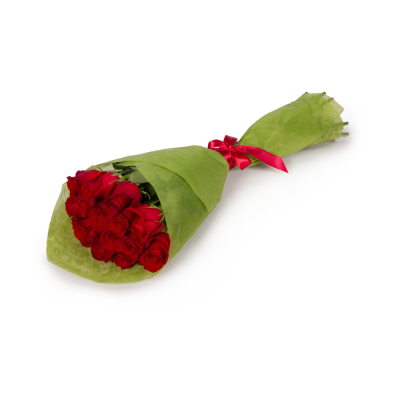 Букет из красных роз в фетре Видное Московская область
